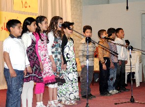 Children Singing for the 150th Anniversary Celebration